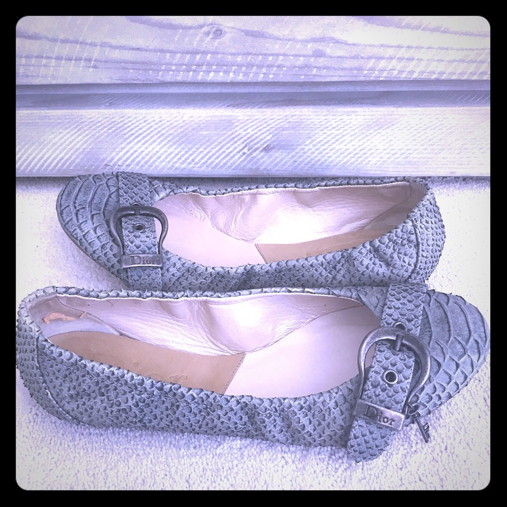 ☀️DIOR Western Ball Ballet Flats sz 37.5